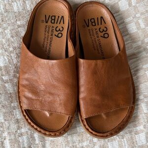 Women's Brown Leather Sandals